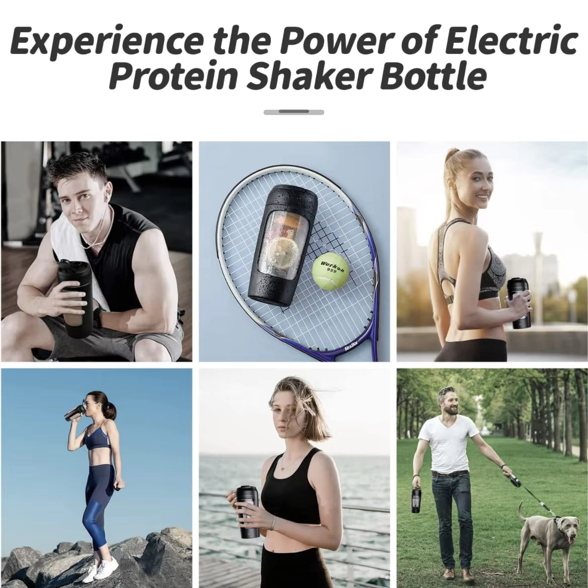 Electric Shaker Bottle
